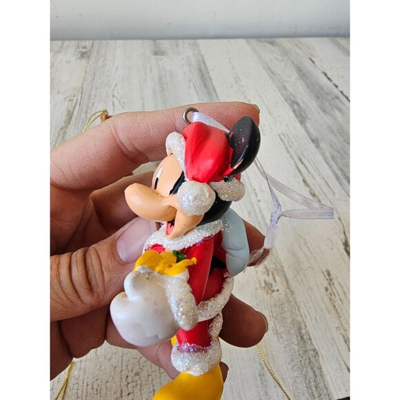 Vintage Mickey mouse ornament singing caroler nutcracker present Xmas tree - Picture 11 of 13